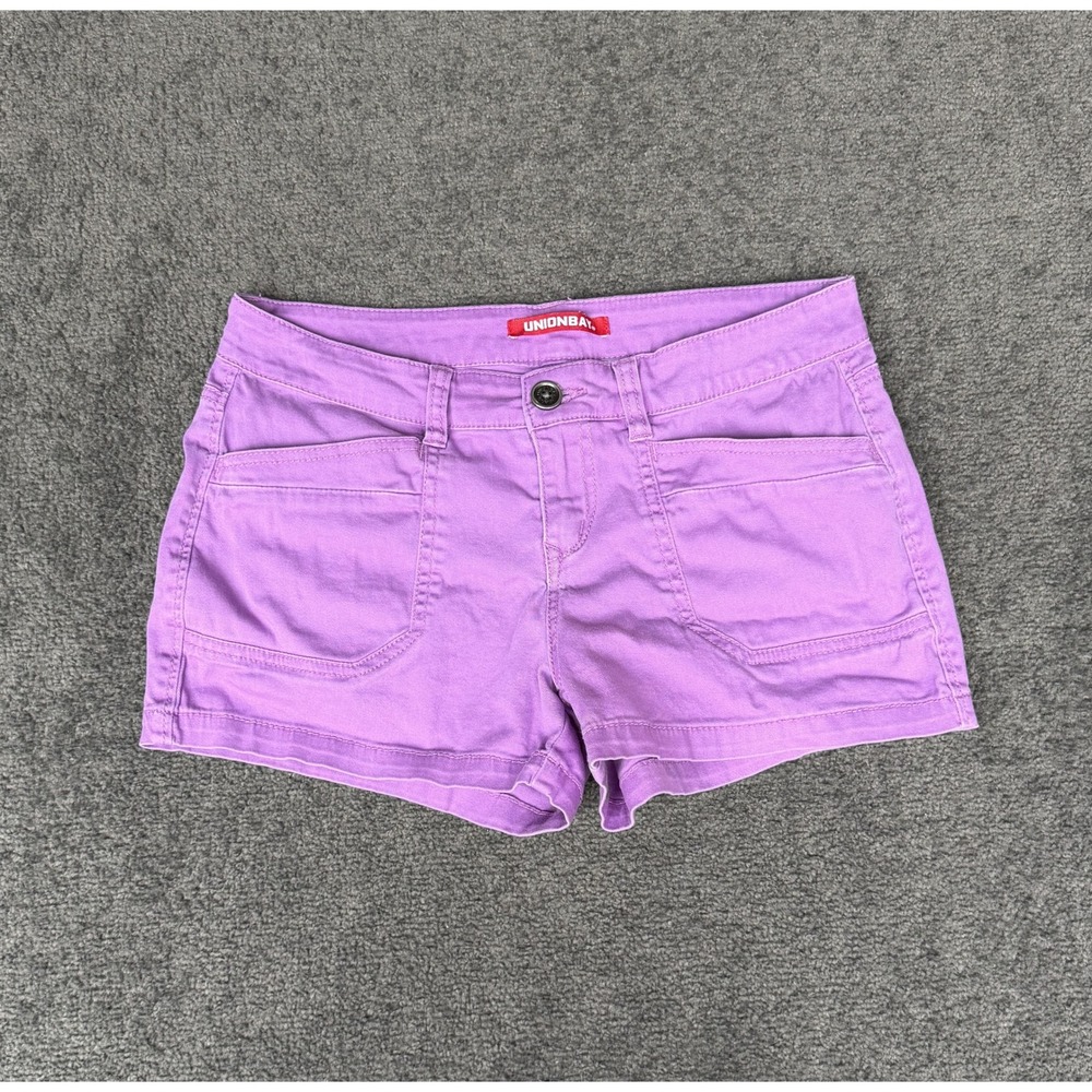 Unionbay Purple Stretch Cargo Shorts Womens Size 9 29W Mid Rise JB31511
